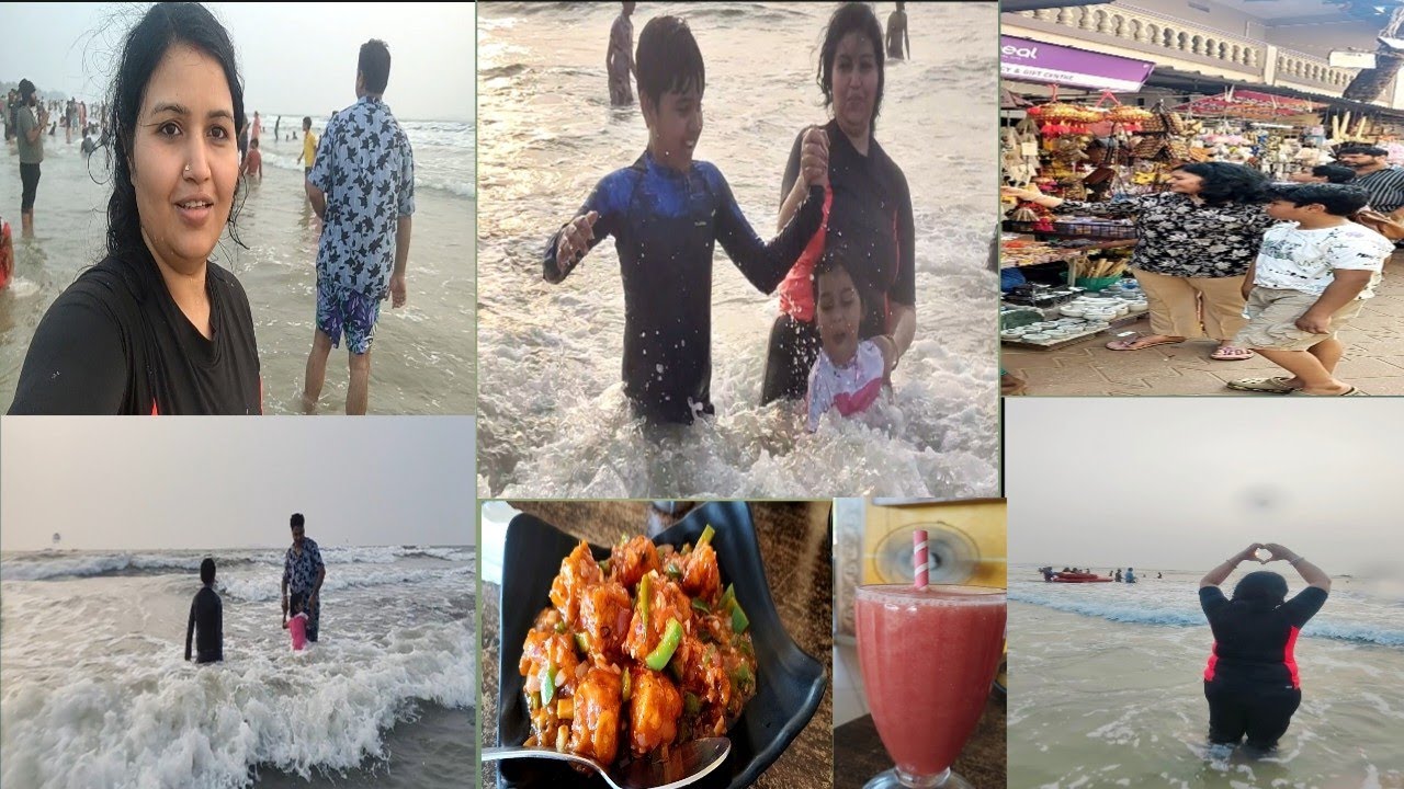 🏖️ पहली बार बच्चों के साथ किया इतना धमाल 😁🌊Manglore trip vlog day-2  Malpe beach 🏖️
