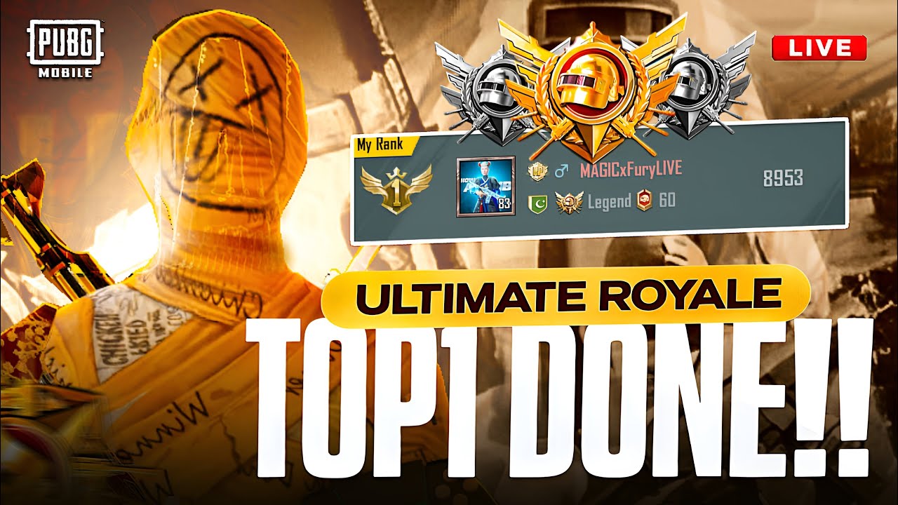 TOP 1 DONE🔥LETS DO SOME CHALLENGES-LIVE ULTIMATE RANK PUSH -MAGICxFURY IS LIVE