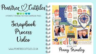 Scrapbook Process | Single Page | “Travel With Me” | Peartree Cutfiles + Simple Stories | Layout 125