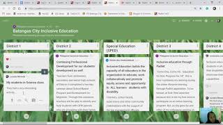 Your Padlet dashboard and adding posts and comments