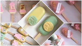 كيك بوبس /كيك على شكل ايسكريم/تشوكلت الايسكريم/شوكولاتة الايسكريم  popsicles  cake