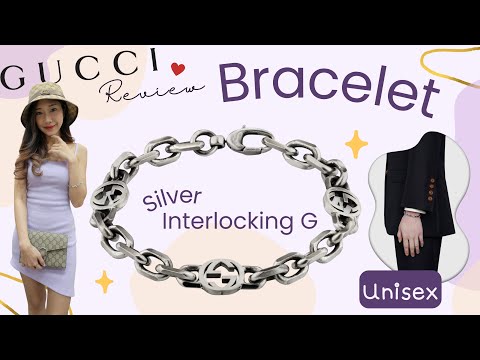 ╭♥ รีวิว Gucci Interlocking G Silver Bracelet (476466) - White Brandname Review EP. 281