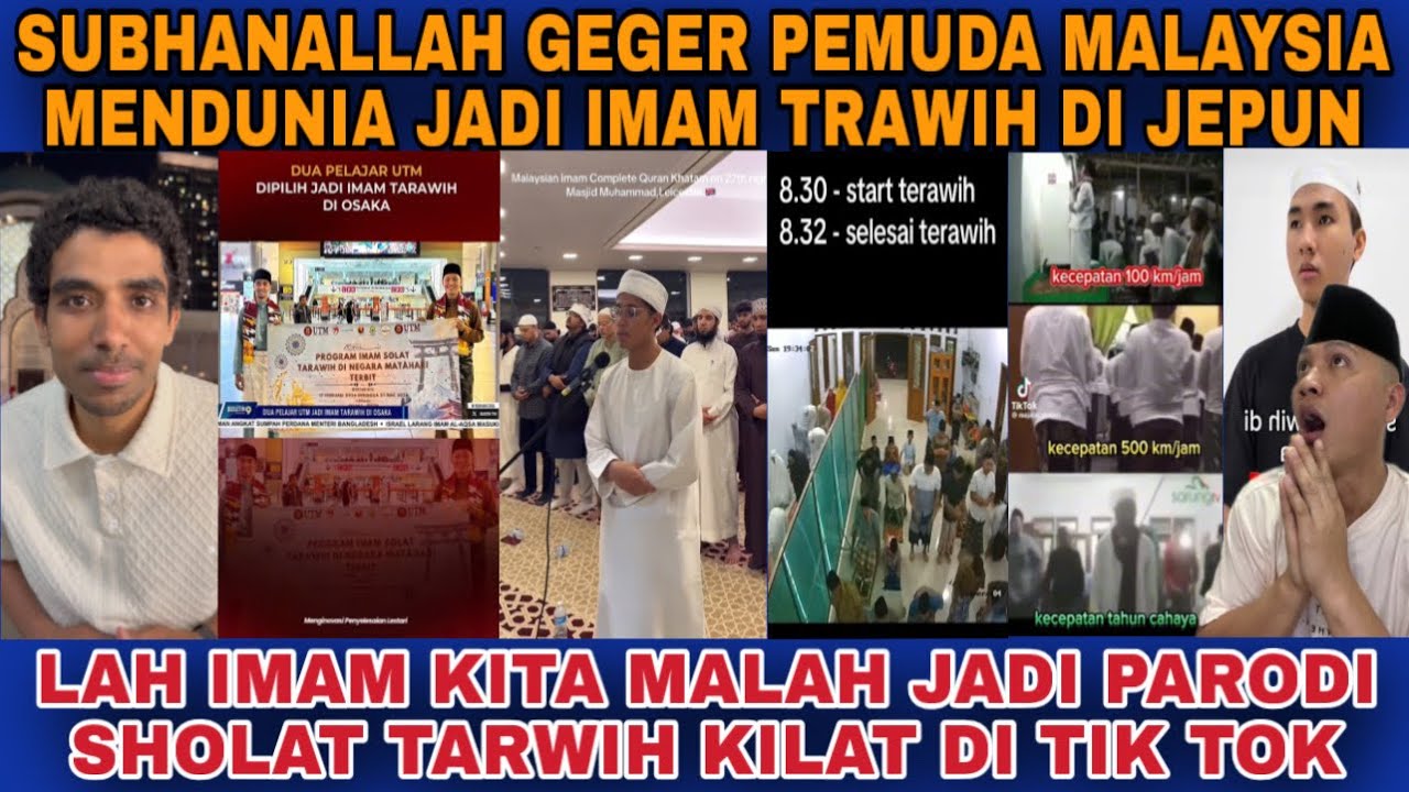 SUBHANALLAH GEGER DUA PEMUDA MALAYSIA DI PILIH JADI IMAM TRAWIH DI MASJID JEPANG OSAKA‼️