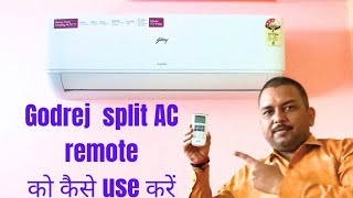 How To Use Godrej Ac Remote Fuction | Godrej Split Ac Remote Control Full Detail