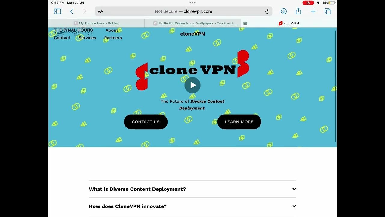 Clone VPN Website - YouTube