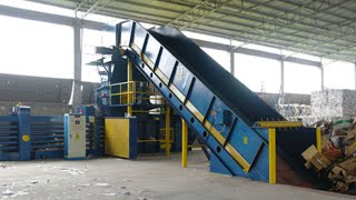 Hellobaler Waste Paper Automatic Press Baling Machine In Singapore