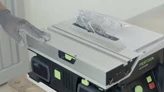 CSC SYS 50 Quick Guide - Changing the sawblade