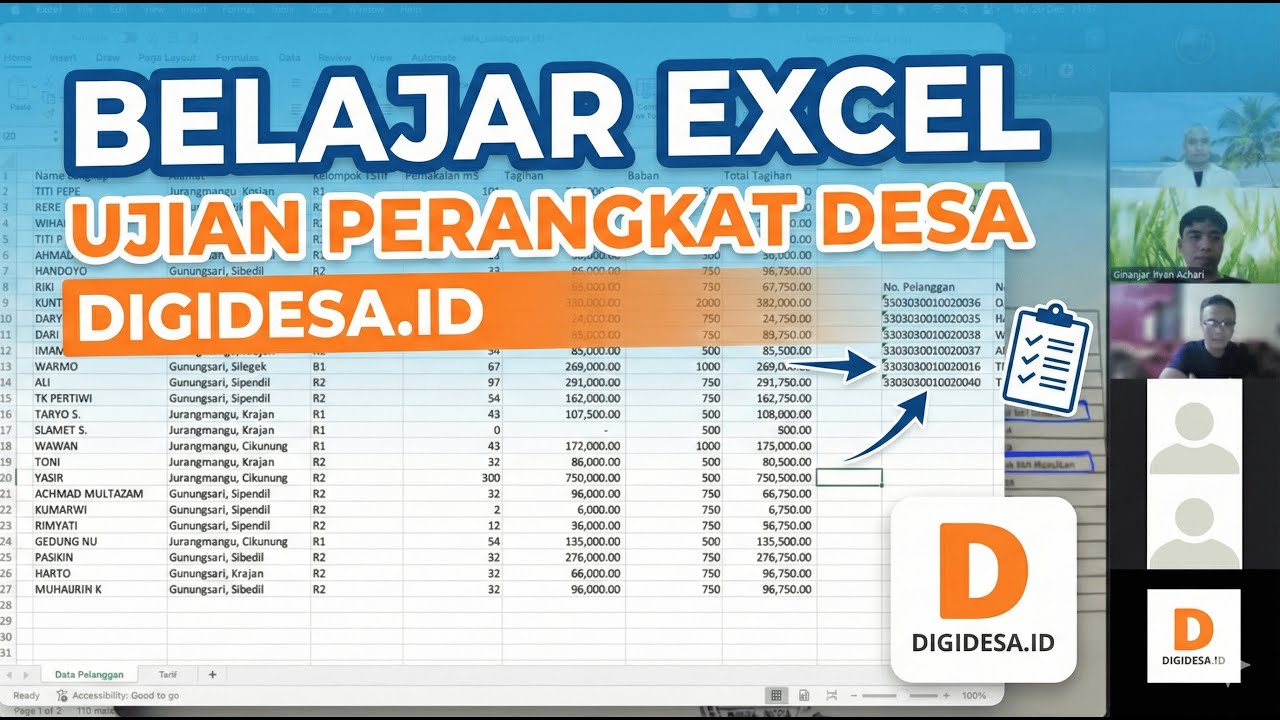 Digidesa Interface Pertemuan 4 - Praktik Komputer Ujian Perangkat Desa (Word dan Excel ...