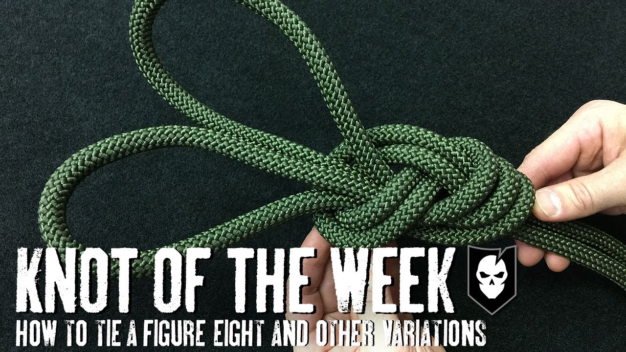 How to Tie a Figure-8, Threaded Figure-8 and Figure-8 on a Bight - ITS Knot  of the Week HD 