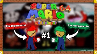 PUNCHING GOOMBAS! ~ Super Mario 64 Multiplayer #1