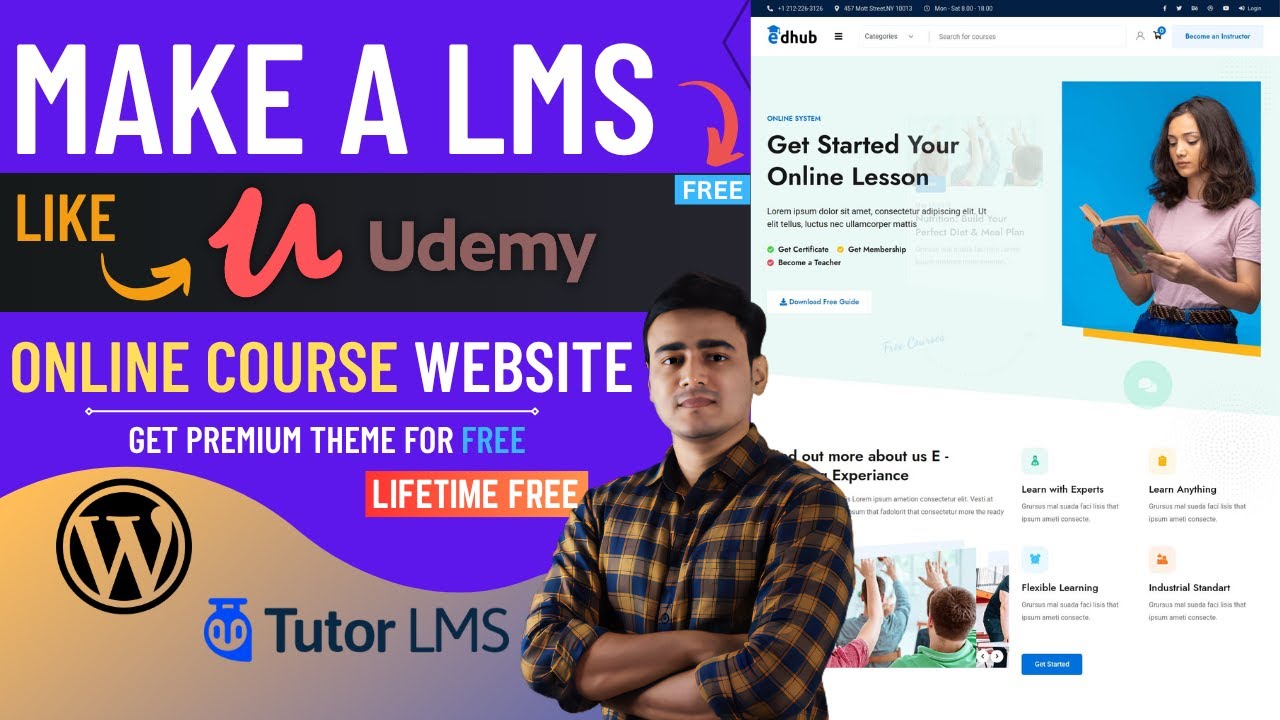 Create Online Course/LMS/Educational Website like Udemy/Skillshare with ...