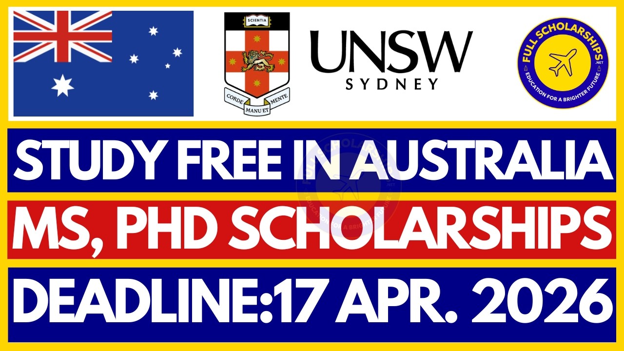 How to Apply for UNSW Graduate Scholarships 2026 | Fully Funded Masters ...