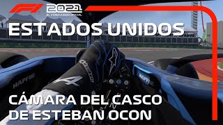 F1 2021 Cámara Del Casco Disfrute De La Vista De Un Piloto Del Circuito De Las Américas
