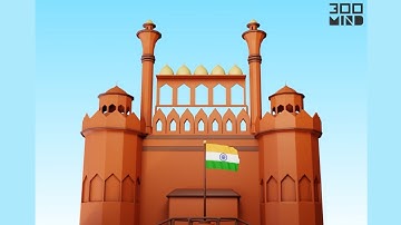 Independence Day 2023 | 3D Motion | Blender - 300Mind Studio