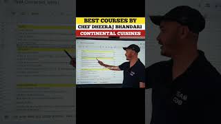 continental Cuisines menu tutorial #chefdheerajbhandari