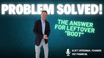 A great solution for when you have leftover funds (boot) in a 1031 exchange?!