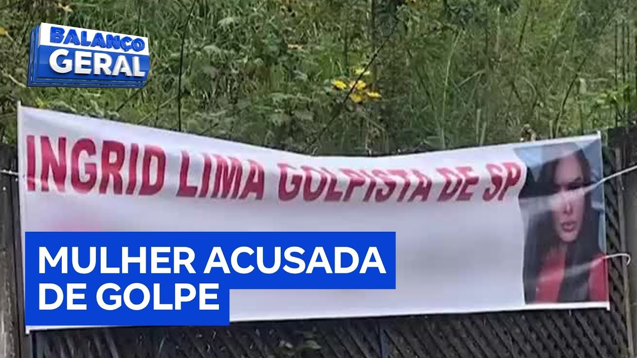 Faixas expondo mulher acusada de golpe intrigam moradores da zona norte de São Paulo