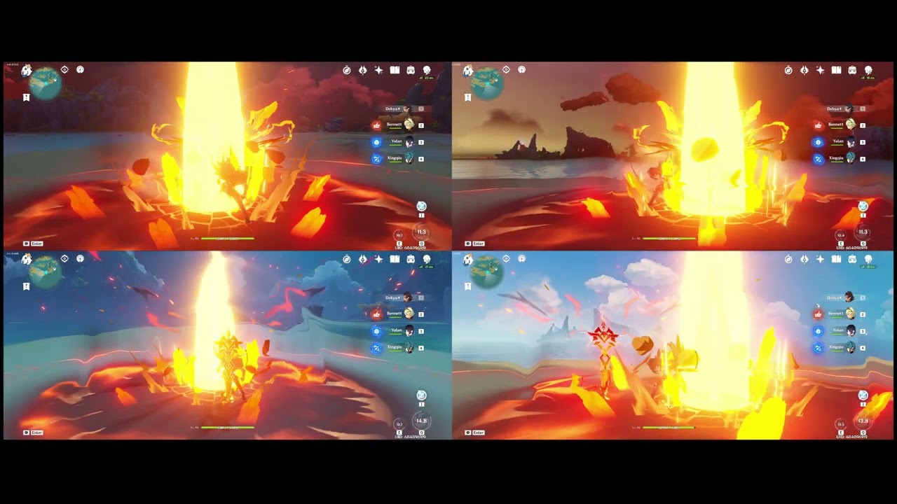 Dehya E Field Reappear Normal / Early kick comparison