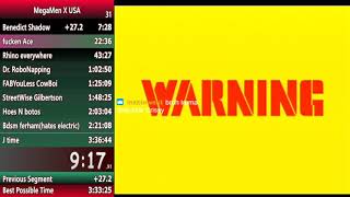 WR MegaMan X Command Mission Speedrun Glitchless 3:25 RTA (3:28 IGT)