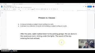 Conventions Tip, Unit 1 1