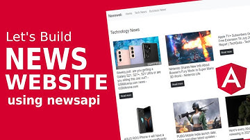 How to Build a News Website with API in angular 10 | Angular website