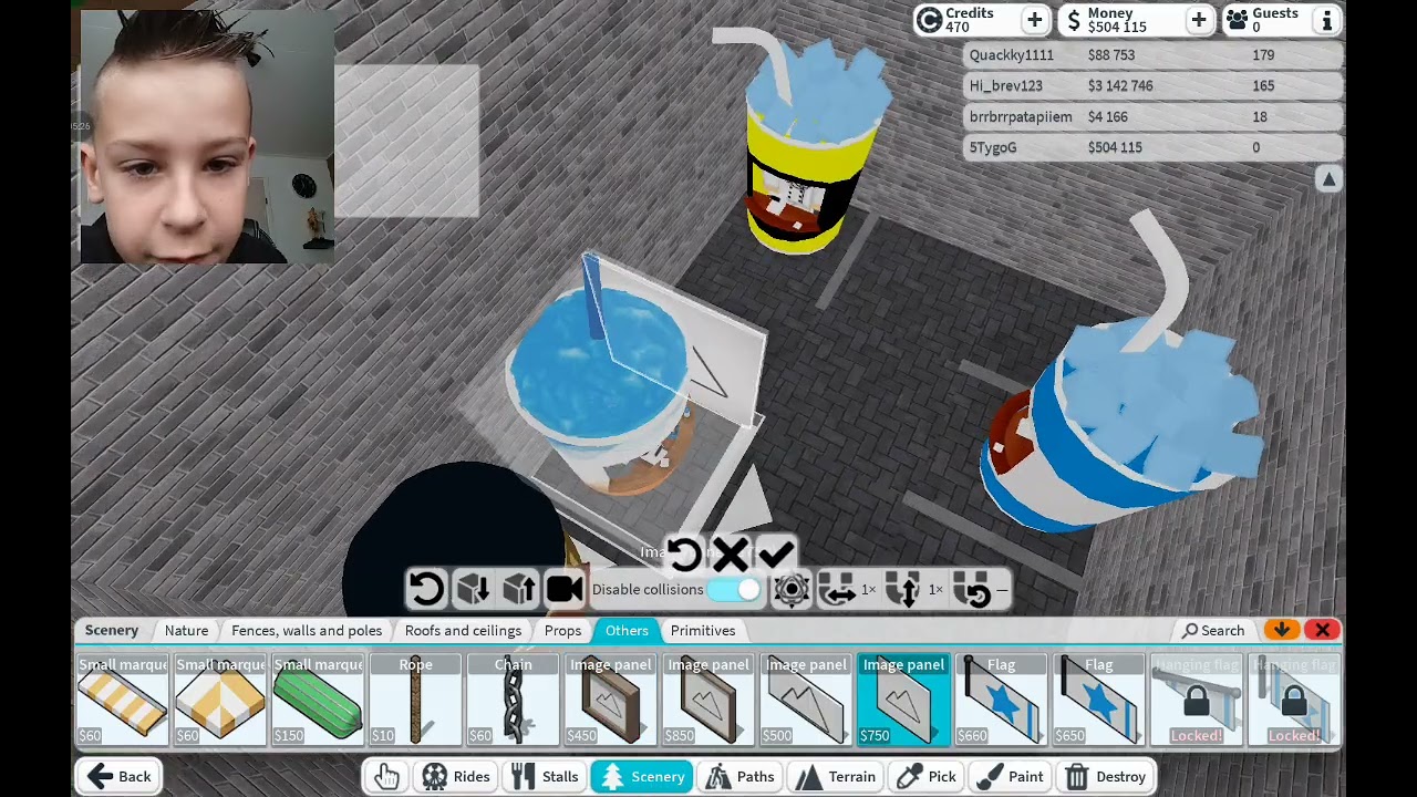 Een restaurant maken in het brawl stars park.