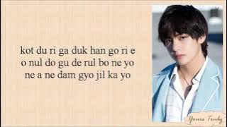V (BTS 방탄소년단) - Scenery (Easy Lyrics)