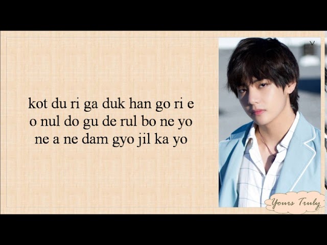 V (BTS 방탄소년단) - Scenery (Easy Lyrics) class=