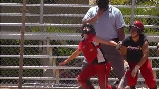 Catcher Pop Fly Batter Interference vs Strike Force. Fastpitch Softball Tournament. Emily Burrow