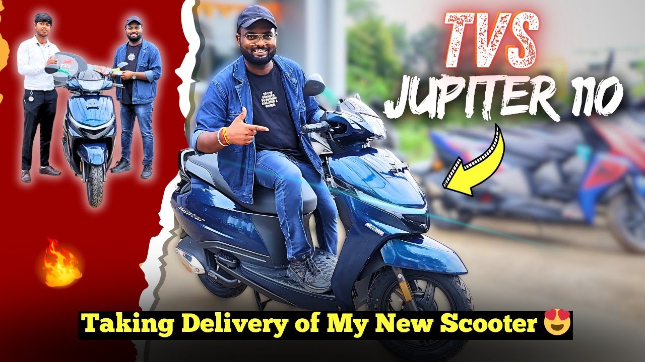 Taking Delivery of My New TVS JUPITER 110 😍| Finally New Scooter Le Liya ⚡| 2025 🔥