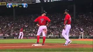 2012/08/03 Twins turn third double play