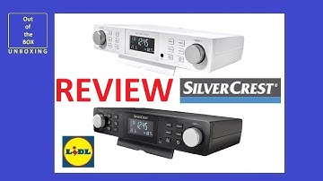 SilverCrest Kitchen Radio SKR 800 D1 REVIEW (Lidl 30 stations 120 minutes RDS 12 or 24 hour)