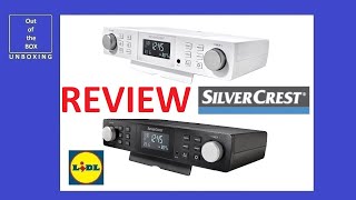 SilverCrest Kitchen Radio SKR 800 D1 REVIEW (Lidl 30 stations 120 minutes RDS 12 or 24 hour)