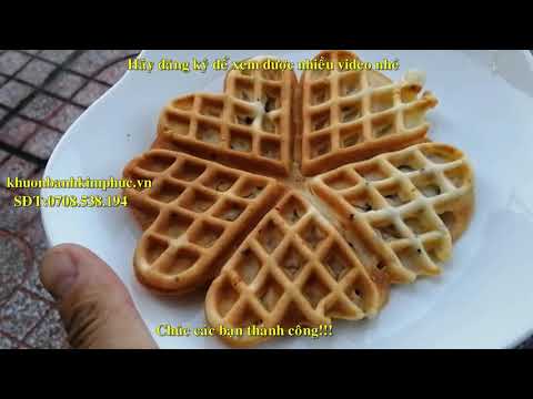 Video Hướng dẫn làm bánh kẹp tổ ong giòn, bánh kẹp tàn... - youtube