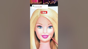 Barbie Drawing Transition Results #shorts