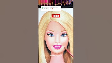Barbie Drawing Transition Results #shorts