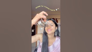 Get ready with me *fresher’s party* 🪞🪷 #hpu #freshersparty #grwm #getreadywithme