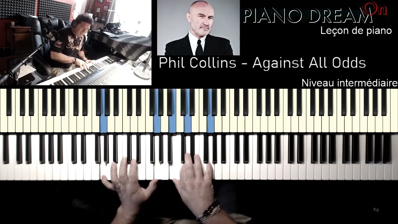 Phil Collins -- Against All Odds -- Leçon de piano