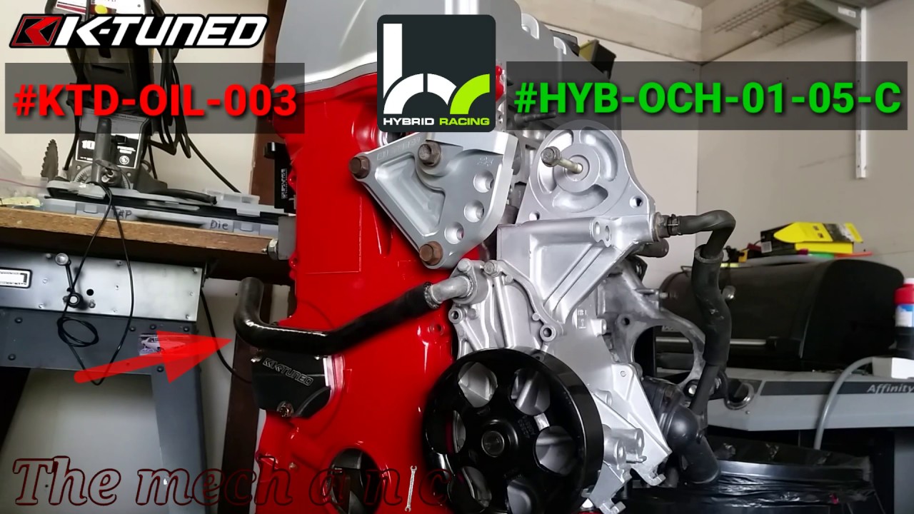 K24 oil cooler setup YouTube