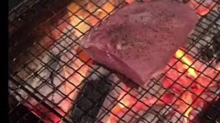 国産鴨胸肉の炭火焼き