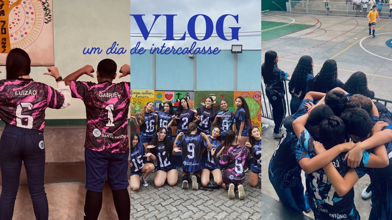 VLOG- um dia de interclasse 🩵
