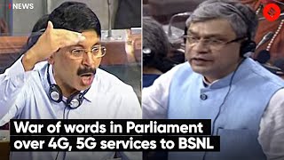 War of Words in Parliament over 4G, 5G Services to BSNL