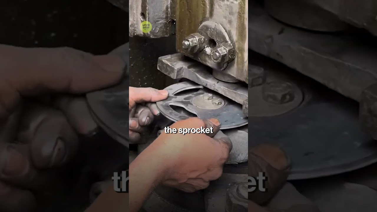 Scrap to Sprocket ⚙️ Watch Rusty Metal Become a Motorcycle Gear!