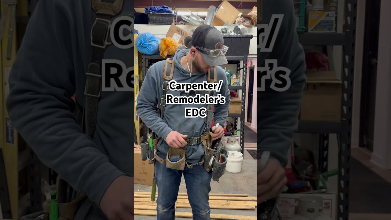 My Everyday Carry As A Carpenter Remodeler Everydaycarry Edc Akribisleather Tools Toolbelt
