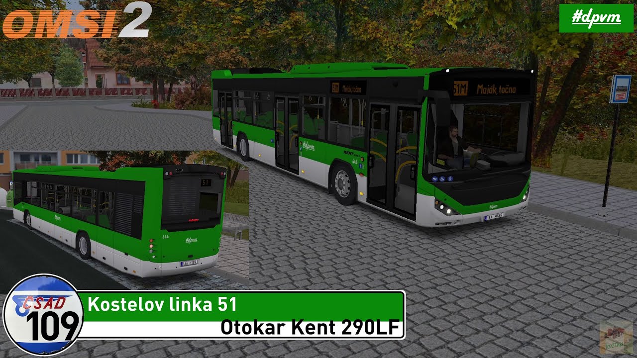 OMSI 2 #109 - Kostelov linka 51 - Otokar Kent 290LF