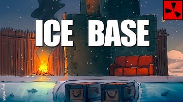 I built an ice lake base with an underground loot room...