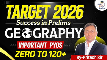 UPSC Prelims 2026 | Important Geography PYQs | Target UPSC 2026 | Geography By Pritesh Maturkar