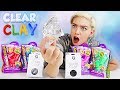 MIXING CLEAR CLAY INTO FLOAM SLIME! WHAT IS CLEAR CLAY?!! | NICOLE SKYES