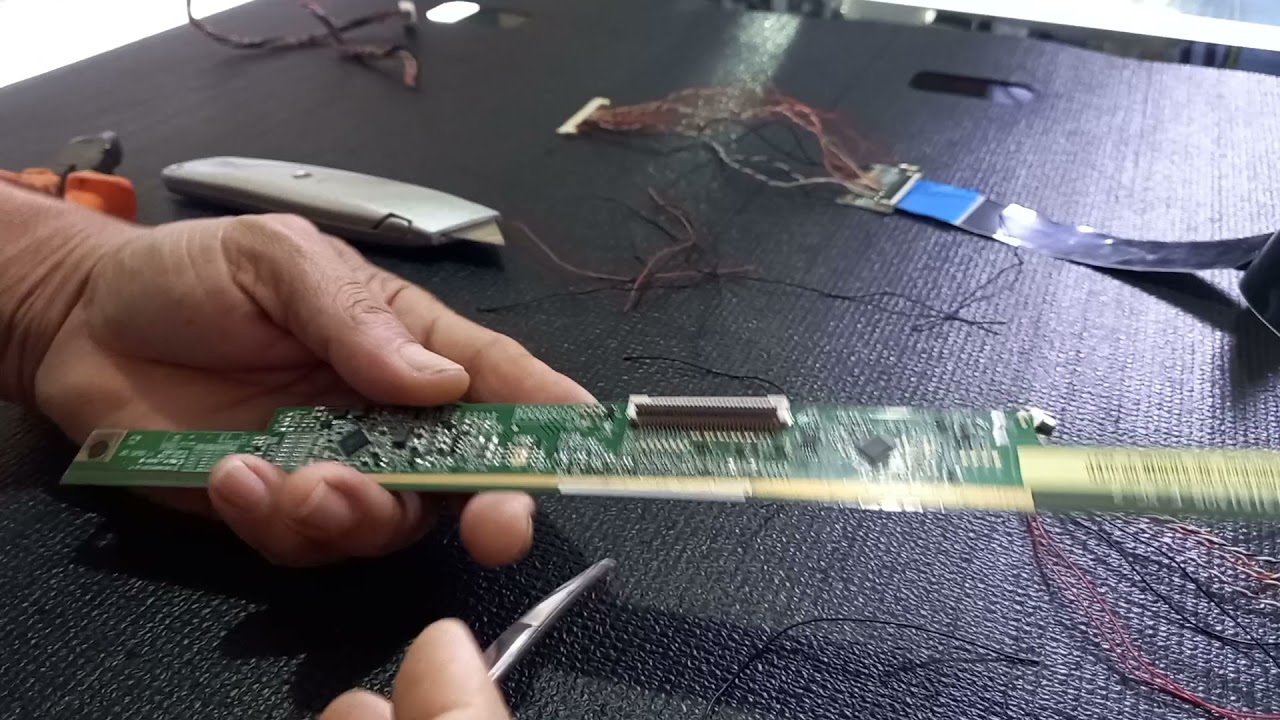 como adaptar o display da philco na samsung simples so com uma plaquinha