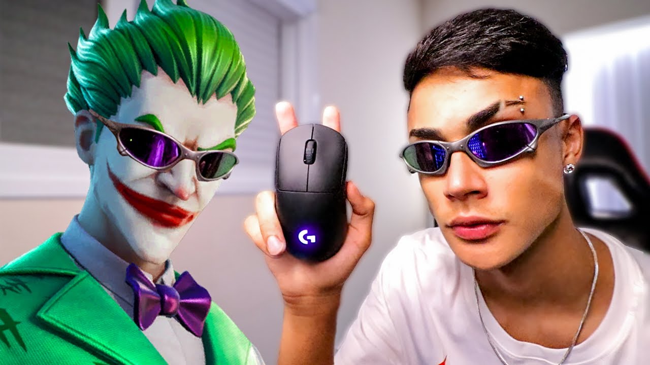 COMPREI MEU NOVO MOUSE G PRO E JOGUEI MUITO NO FORTNITE - YouTube